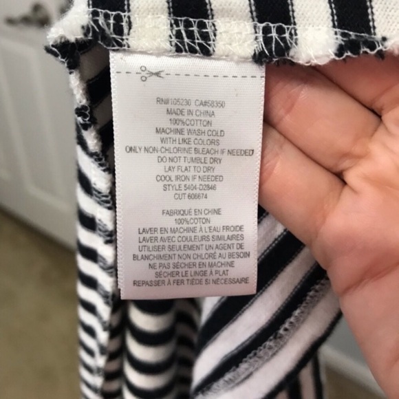 Joie ivory and black striped dress - Picture 7 of 8